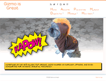 Tablet Screenshot of gizmoisgreat.com